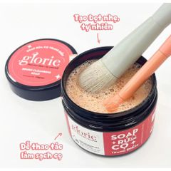 Sáp Rửa Cọ Trang Điểm Glorie - Giải Pháp Lý Tưởng Để Làm Sạch Cọ Trang Điểm, Diệt Khuẩn, Giữ Cọ Mềm Mại, Thời Gian Nhanh Chóng 130g