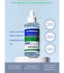 Serum Cấp Ẩm Dr.Melaxin Aqua Ion Plasma Water Glow - Dưỡng ẩm, Sản sinh Collagen, 50ml cho Mọi Loại Da