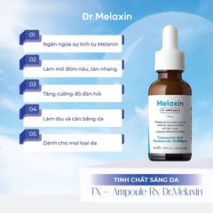 Serum Dr.Melaxin TX Ampoule RX - Hỗ Trợ Cải Thiện Nám, Sáng Da, Mờ Thâm 30ml - Tinh Chất Làm Sáng Da Hàn Quốc