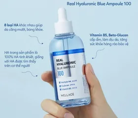 Set Serum Cấp Nước Wellage Real Hyaluronic Blue Ampoule - Giúp Cung Cấp Độ Ẩm, Dưỡng Ẩm Da, Phù Hợp Cho Mọi Loại Da