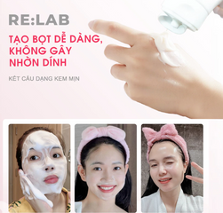 Sữa Rửa Mặt Tạo Bọt Re:Lab Cica 120ml - Giúp Làm Sạch Sâu, Kiểm Soát Dầu Nhờn và Ngừa Mụn Cho Da Dầu Mụn