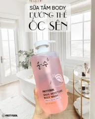 Sữa Tắm Cấp Ẩm Prettyskin Snail Moisture Body Wash 1000ml - Hỗ Trợ Trẻ Hóa Da, Dưỡng Ẩm Tự Nhiên, Phù Hợp Với Mọi Loại Da