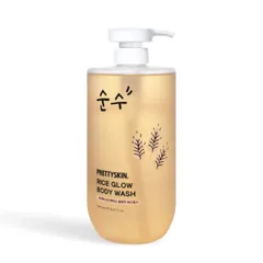Sữa Tắm Dưỡng Ẩm Chiết Xuất Gạo Prettyskin Rice Glow 1000ml - Làm Sạch, Cung Cấp Độ Ẩm, Phù Hợp Với Mọi Loại Da, Hương Thơm Tự Nhiên