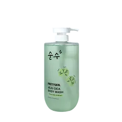Sữa Tắm Prettyskin Jeju Cica Body Wash 1000ml - Hỗ Trợ Làm Dịu Da, Cấp Ẩm, Chiết Xuất Rau Má, Dùng Cho Mọi Loại Da