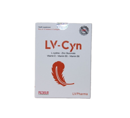 Viên uống LV-CYN làm đẹp da - Bổ sung L-cystin, Kẽm, Vitamin B5, B6, E - Giảm nám, sạm da hiệu quả - Thực phẩm bảo vệ sức khỏe