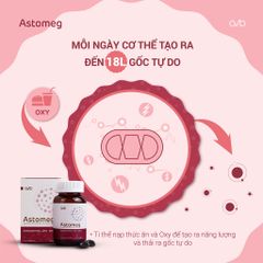 Viên Uống Trẻ Hóa Da Astomeg Age Defense - Hỗ Trợ Làm Sáng Da Từ Astaxanthin & Omega 3 - Chất Chống Oxy Hóa Tự Nhiên