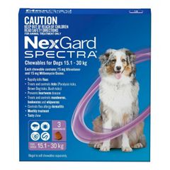 Viên nhai NEX-GAR.D SPECTRA - Diệt ve ghẻ, bọ chét và tẩy giun cho chó - Chăm sóc thú cưng hiệu quả và an toàn