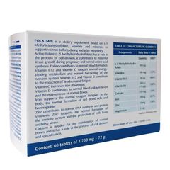 Viên uống Folatmin 5-MTHF - Bổ sung Vitamin và Khoáng Chất Chuyên Biệt cho Phụ Nữ, Hỗ Trợ Mang Thai và Sức Khỏe Sinh Sản