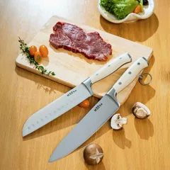 Bộ 5 Dao Công Thái Học Haatz CIM735 - Thiết Kế Ergonomic, Thép Không Gỉ, Dụng Cụ Bếp Chuyên Nghiệp, Thoải Mái Khi Sử Dụng