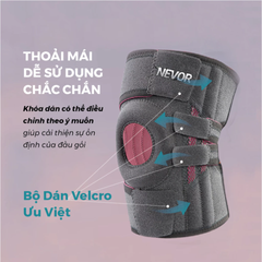 Bó gối thể thao Nevor BDG12 có đệm bảo vệ - Hỗ trợ khớp gối thoải mái, vải thoáng khí, thích hợp cho tập luyện và vận động hàng ngày.
