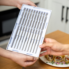 Hộp 10 Đôi Đũa Inox Haatz CIM316 - Dụng Cụ Nhà Bếp Chất Liệu Inox 316L Sang Trọng, Thân Thiện Với Sức Khỏe