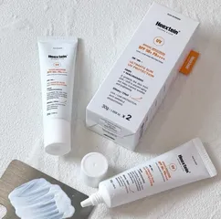 Hộp 2 tuýp kem chống nắng Heextein Sun UV Protection SPF50+ PA++++ - Chống nắng thuần vật lý bảo vệ da tối ưu, tiện lợi cho du lịch