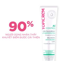 Kem Dưỡng Ẩm Cho Da Mụn Topicrem AC Control 40ml - Gel Cân Bằng Chống Mụn, Cấp Ẩm, Giữ Ẩm Cho Da Dầu và Hỗn Hợp