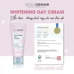 Kem Dưỡng Da Nâng Tone Ban Ngày Sena Demar Whitening Cream 30ml - Làm Sáng Da, Cấp Ẩm, Chống Nắng Nhẹ Từ Hàn Quốc