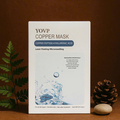 Mặt Nạ Yovp Copper Mask Dưỡng Ẩm Chuyên Sâu - Trẻ Hóa Da, Tái Tạo Collagen, Peptide Đồng, Hộp 10 Miếng