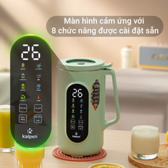 Máy làm sữa hạt Kalpen H6 Đa Năng - 8 Chế Độ Xay Nấu - Thiết Kế Gọn Nhẹ, Bảng Điều Khiển Cảm Ứng – Sữa Hạt, Sinh Tố, Cháo, Súp