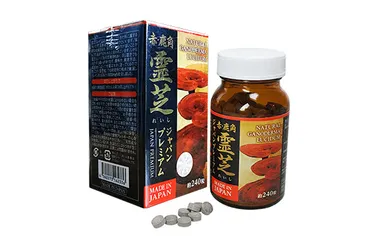 Nấm Linh Chi Sừng Hươu Natural Ganoderma Lucidum Nhật Bản - Hỗ Trợ Tăng Cường Miễn Dịch Và Sức Khỏe, 240 Viên