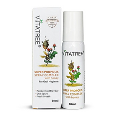 Chai Xịt Họng Keo Ong Vitatree Úc 30ml - Hỗ Trợ Hô Hấp, Tăng Cường Miễn Dịch Cho Trẻ Em Từ 2 Tuổi Trở Lên và Người Lớn