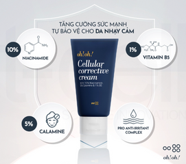 Kem Dưỡng Ẩm Oh!Oh! Cellular Corrective Cream - Phục Hồi Da, Cấp Ẩm, Làm Sáng Da, 30ml Hàng Nhập Khẩu Hàn Quốc