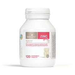 Viên Kẽm Bio Island Zinc cho Trẻ Em từ 1 Tuổi - 120 Viên Nhai Tăng Cường Miễn Dịch và Hỗ Trợ Tăng Trưởng