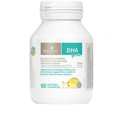 Viên Uống Dầu Cá Úc Bio Island DHA Cho Bé - Hỗ Trợ Phát Triển Não Bộ, Thị Giác & Miễn Dịch, Dễ Uống Cho Trẻ Từ 1 Tháng Tuổi