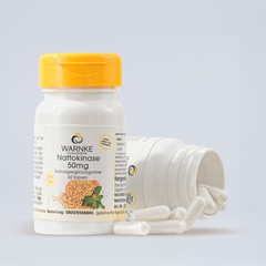 Viên uống Warnke Nattokinase 50mg - Hỗ trợ tim mạch, giảm huyết khối, tăng cường lưu thông máu - Sản phẩm sức khỏe cao cấp từ Đức