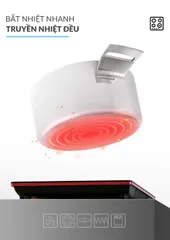 Nồi inox 316 đúc liền khối Haatz CIC6382V 22cm - Chống ăn mòn, thiết kế chắc chắn, phù hợp mọi loại bếp