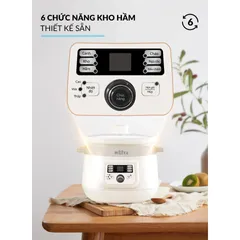 Nồi Nấu Chậm Lòng Gốm Haatz CIM361 3L - 6 Chức Năng Nấu Đa Dạng Cho Gia Đình, Tiện Lợi và Dinh Dưỡng