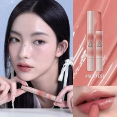 Son Dưỡng Bóng 3CE Shine Reflector Softest Màu Cam San Hô - Dưỡng Ẩm, Làm Mềm Môi, Tạo Hiệu Ứng Bóng Đẹp, Chống Khô Nứt