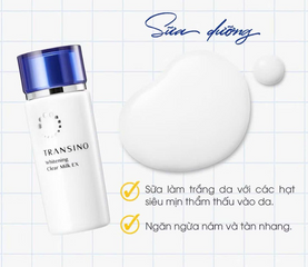 Sữa Dưỡng Trắng Da Transino Whitening Clear Milk EX 100ml - Hỗ Trợ Mờ Thâm Nám, Cải Thiện Độ Ẩm, Da Mịn Màng, Nhật Bản