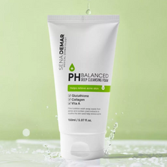 Sữa Rửa Mặt Sena Demar pH Balanced Deep Cleansing 150ml - Sạch Sâu, Dịu Nhẹ Cho Da Nhạy Cảm Từ Hàn Quốc