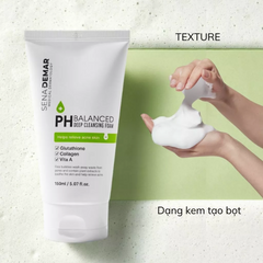 Sữa Rửa Mặt Sena Demar pH Balanced Deep Cleansing 150ml - Sạch Sâu, Dịu Nhẹ Cho Da Nhạy Cảm Từ Hàn Quốc