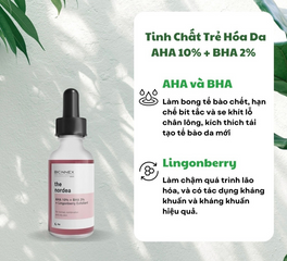 Tinh Chất Trẻ Hóa Da Bionnex The Nordea AHA 10% + BHA 2% + Chiết Xuất Lingonberry - Serum Exfoliant Giúp Da Sáng Mịn, Cải Thiện Kết Cấu Da