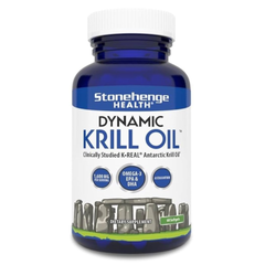 Viên Dầu Nhuyễn Thể Stonehenge Health Dynamic Krill Oil 1600mg - Omega-3 Giàu EPA & DHA, Hỗ Trợ Tim Mạch và Làn Da Khoẻ Mạnh