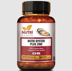 Viên Tinh Chất Hàu Nutri Health Oyster Plus Zinc 30 Viên - Hỗ Trợ Tăng Cường Sinh Lý Nam Giới, Giàu Kẽm Từ Hàu Tươi New Zealand