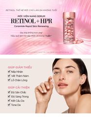 Viên Tinh Chất Retinol Elizabeth Arden HPR Ceramide Capsules - Dưỡng Da Trẻ Hóa, Giảm Nếp Nhăn, Phù Hợp Mọi Loại Da