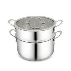 Bộ nồi chảo inox Kalpen Kampfer KF3 5 món - Chất liệu cao cấp, thiết kế 3 lớp, tương thích mọi loại bếp, bền đẹp và chống dính hiệu quả