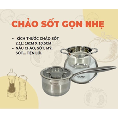 Bộ Nồi Inox Gume 5 Món Cao Cấp - Chịu Nhiệt, Đa Năng Dùng Trên Bếp Gas, Điện, Từ - Bộ Nồi Chất Lượng Hàn Quốc