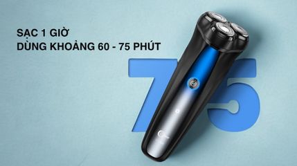 Máy cạo râu Coclear HS308 - Lưỡi dao kép 3D, sạc Type-C, kháng nước IPX7, tích hợp tông đơ và đèn LED hiển thị