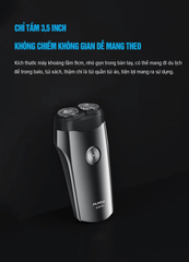 Máy Cạo Râu Flyco FS181VN - Thiết Kế Nhỏ Gọn, 2 Lưỡi Kép Kháng Nước, Cạo Ướt Khô, Sạc USB Type C, Thời Gian Sử Dụng 60 Phút