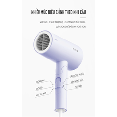 Máy Sấy Tóc Flyco FH6277VN 1800W - Gập Gọn, 3 Chế Độ Nhiệt, 2 Tốc Độ Gió, Sấy Nhanh, Duy Trì Độ Bóng Mượt Tóc