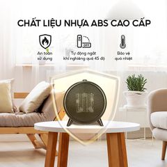 Máy Sưởi Gốm Mini Để Bàn Lebenlang LBL0275 Đức 1500W - Tiện Lợi, Đa Mức Nhiệt và Tiết Kiệm Điện Cho Không Gian Nhỏ