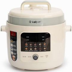 Nồi áp suất điện Kalpen P5 - Dung tích 6L, inox cao cấp, nấu tự động thông minh, chế độ hầm xương, nấu cháo, giữ ấm tiện lợi