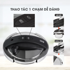 Nồi Áp Suất Lebenlang LBL0909 5.5L - Chất Liệu Inox Cao Cấp, Tương Thích Mọi Loại Bếp, Nấu Nhanh Tiết Kiệm Thời Gian