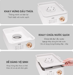 Nồi Hấp Điện 3 Tầng Đa Năng Lebenlang LBEL5032 18L - Công Suất 800W, Chất Liệu Nhựa An Toàn, Thiết Kế Tiện Lợi Cho Bếp