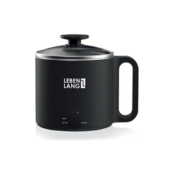 Nồi Lẩu Điện Mini 1.5L Lebenlang LBEC0808 - Công Suất 900W, Dùng Cho 2-3 Người, Thiết Kế Gọn Nhẹ, Màu Trắng Thời Trang