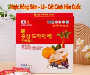 Nước Hồng Sâm Lê Hoa Chuông SMS Bio Pharm Hàn Quốc - Hỗ Trợ Bồi Bổ Cơ Thể, Giải Độc, Tăng Cường Miễn Dịch - 30 Gói x 70ml