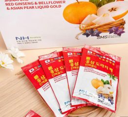 Nước Hồng Sâm Lê Hoa Chuông SMS Bio Pharm Hàn Quốc - Hỗ Trợ Bồi Bổ Cơ Thể, Giải Độc, Tăng Cường Miễn Dịch - 30 Gói x 70ml