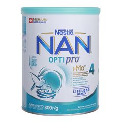 Sữa Nan Nga Optipro Nestle số 4 cho bé từ 18 tháng, bổ sung dinh dưỡng phát triển trí não và thể chất, hộp 800g