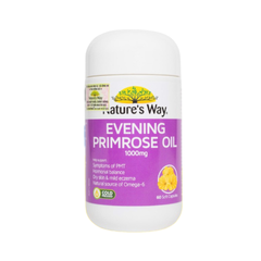 Viên Tinh Dầu Hoa Anh Thảo Nature's Way Evening Primrose Oil 1000mg - Bổ Sung GLA, Hỗ Trợ Sức Khỏe và Làm Đẹp Da